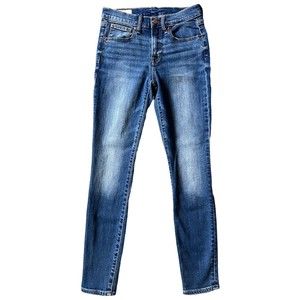 Gap True Skinny Mid Rise Jeans Womens 26 2R Medium Dark Blue Size 2 w/ 5-Pocket